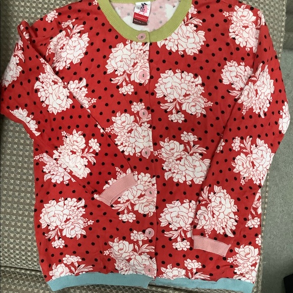 Matilda Jane girls Serendipity red floral cardigan - Picture 1 of 1